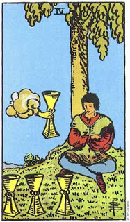 Significado da carta 4 de Copas no Tarot